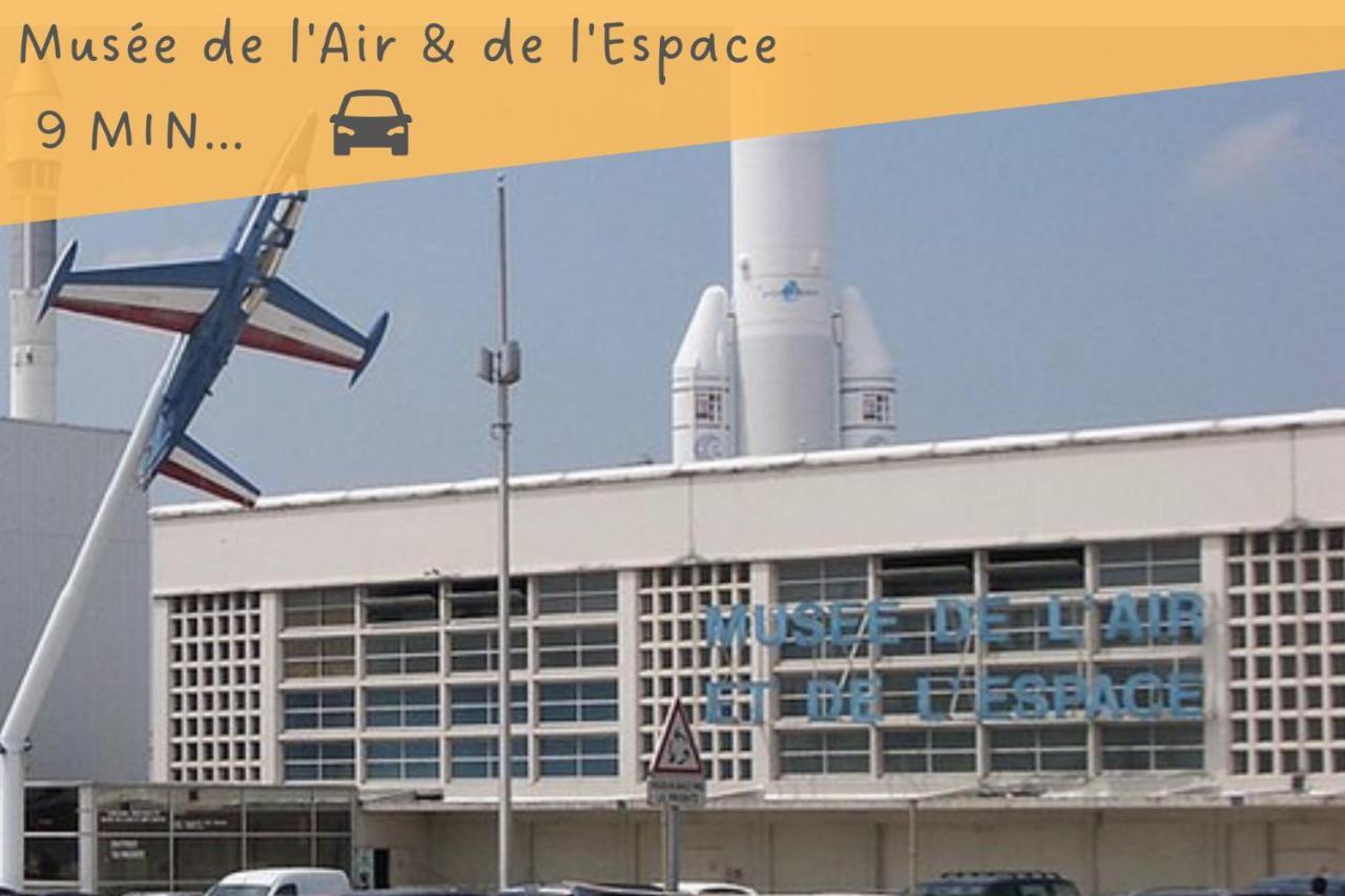 Appartement L'Eugène - 10min du RER B Le Bourget, Parking, Wifi à Drancy Extérieur photo
