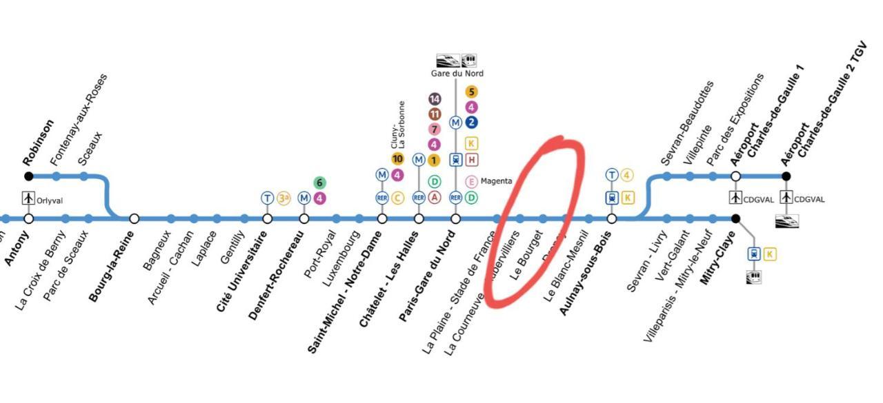 Appartement L'Eugène - 10min du RER B Le Bourget, Parking, Wifi à Drancy Extérieur photo